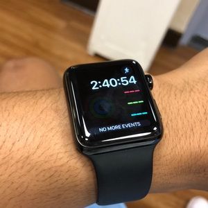 Series 2 42MM Black Stainless Steel Apple Watch